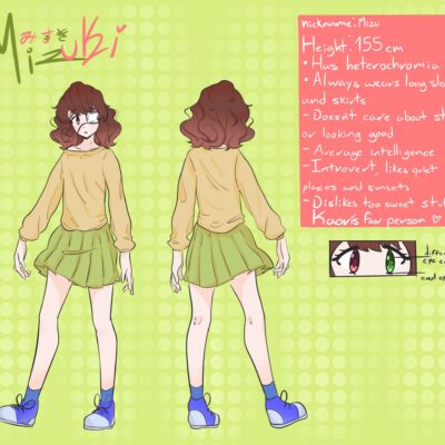 Mizuki ref sheet