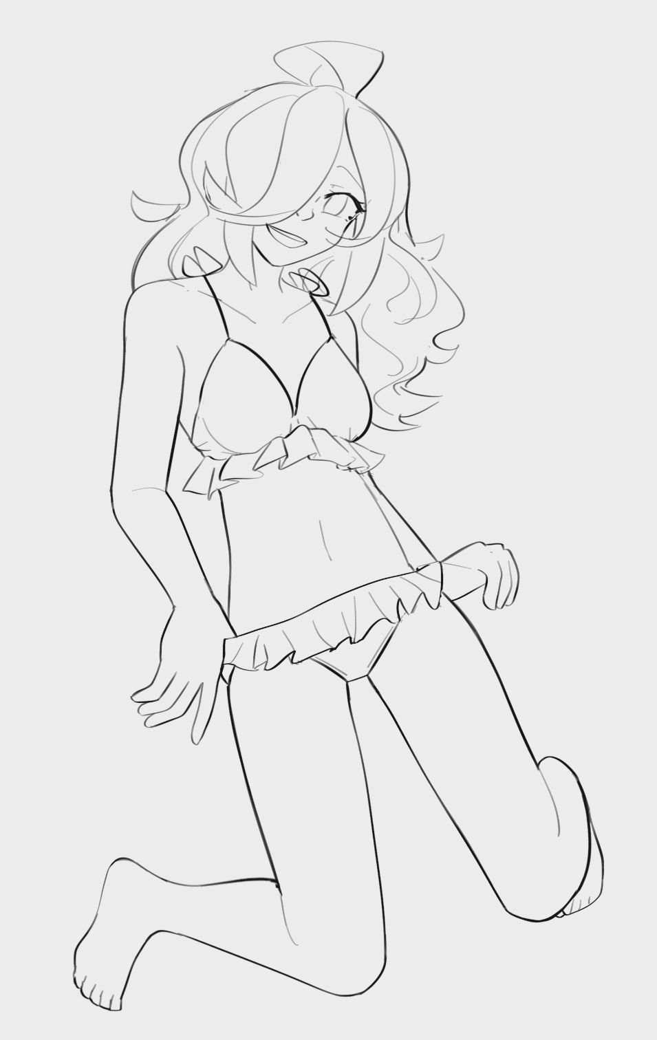 Kaori Swimsuit sketch