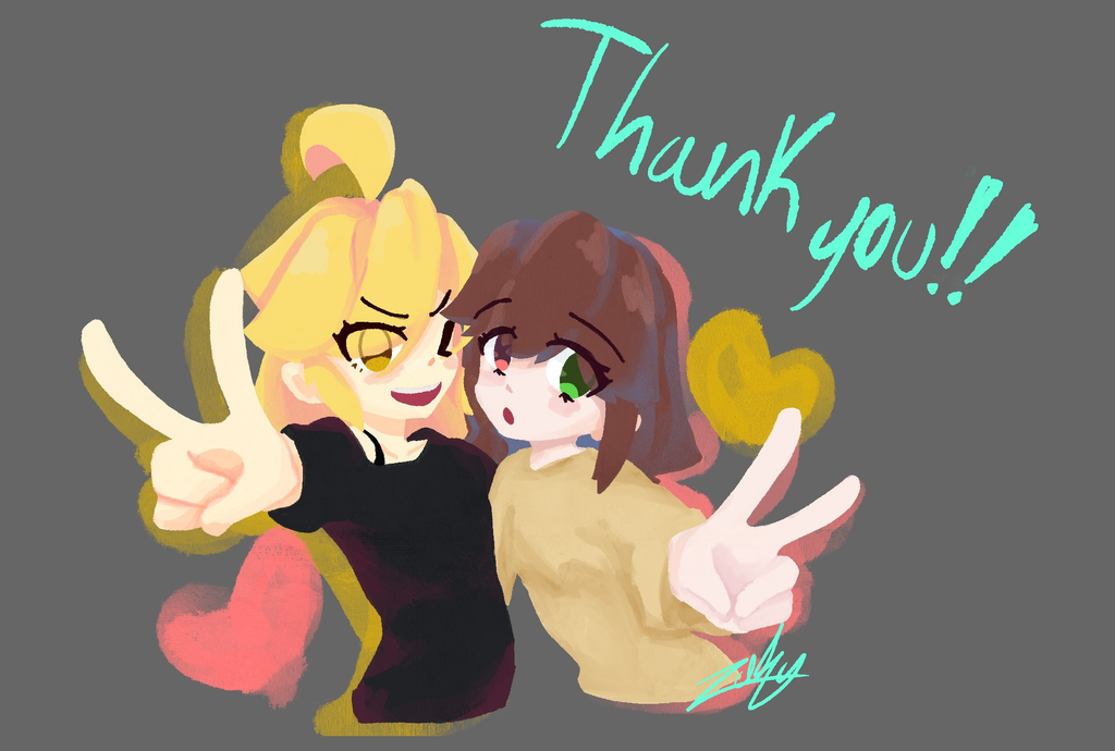 thank you! message